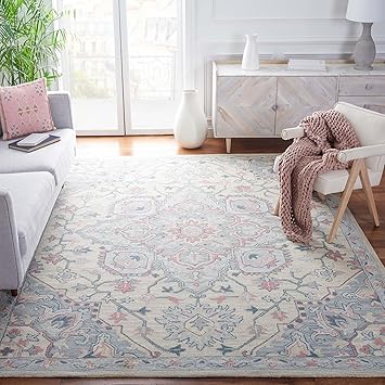 Zayan Rugs Premium Rug Collection with 100% New Zealand Wool Size 5x8 Feet Color Multi