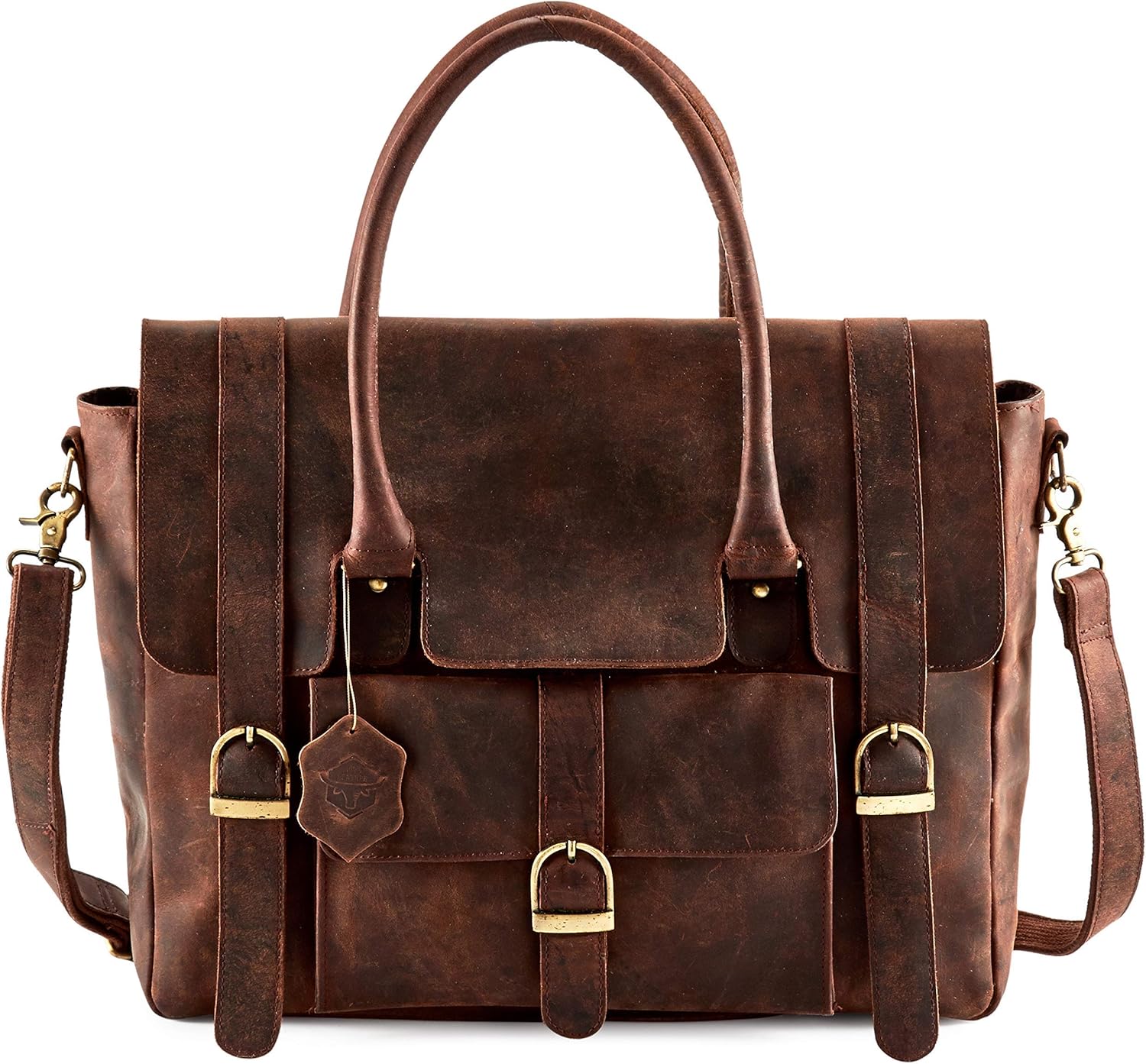 Leather Briefcase for women laptop bag leather tote bag for women with zipper computer work bag messenger bag women