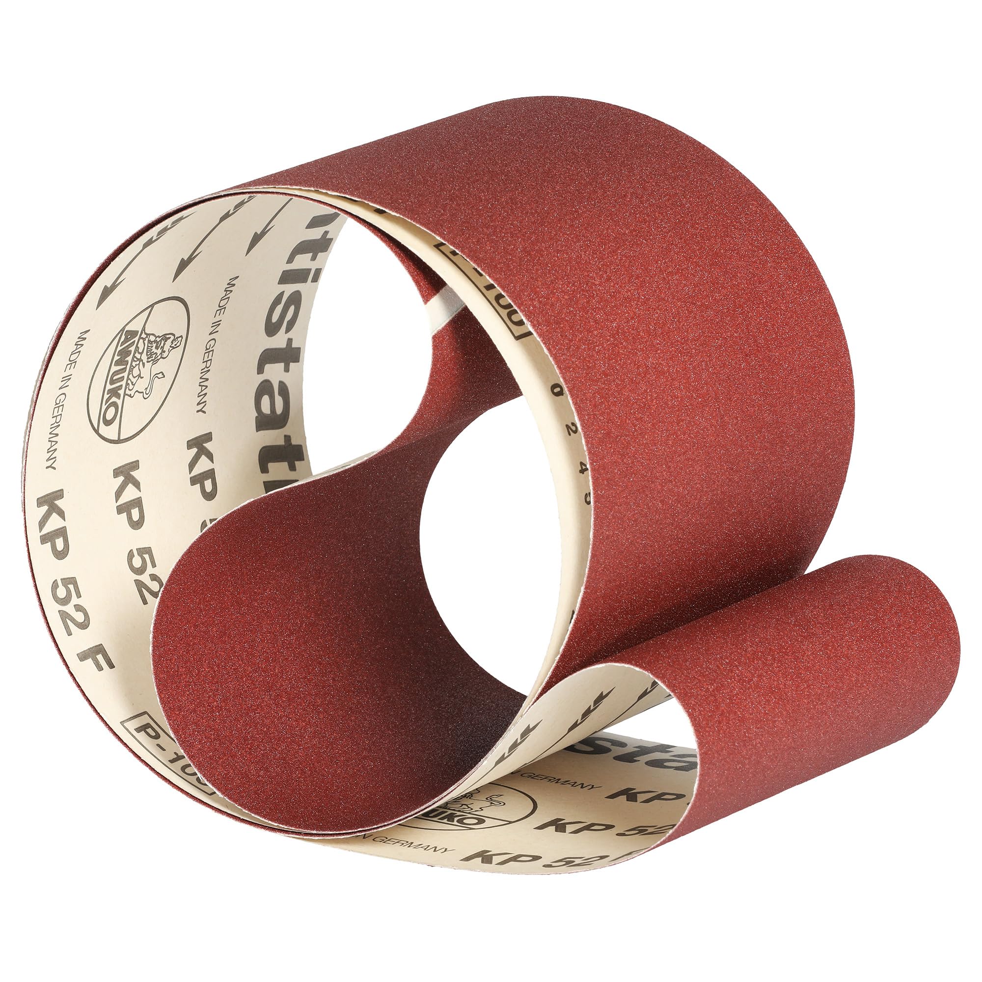 Lot de 5 bandes abrasives pour ponceuse à bande KP52F - Papier abrasif pour bois - 150 x 2600 mm - Grain 120