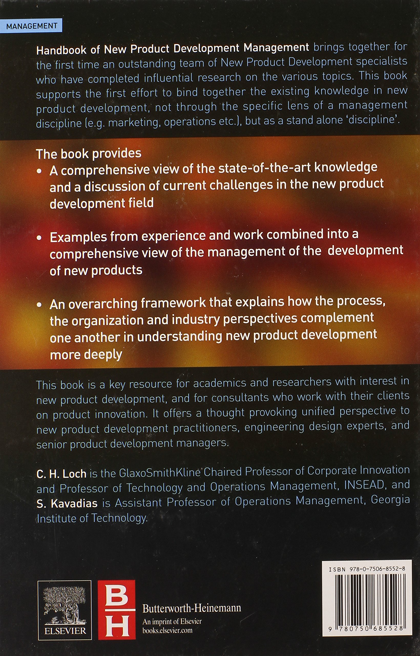 Handbook of New Product Development Management - Loch, Christoph, Kavadias,  Stylianos - Amazon.de: Bücher