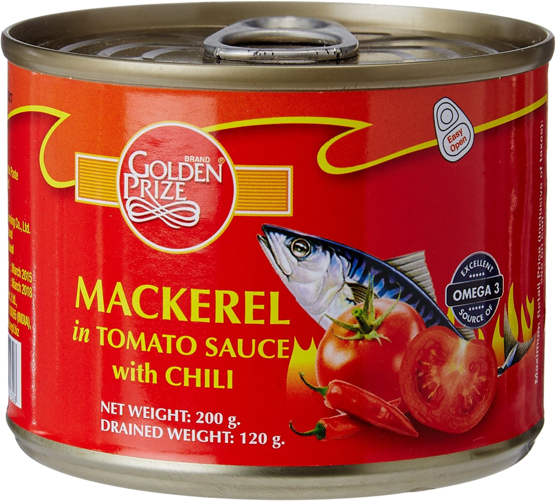 Golden Prize Mackerel in Tomato Sauce with Chili, 200g