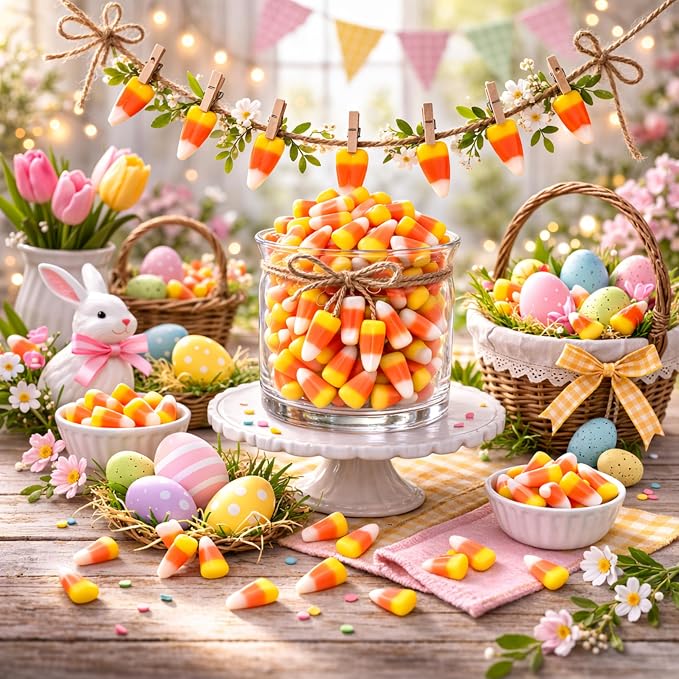 Sarah's Candy Factory Candy Corn en frasco 6 lbs miniatura 7