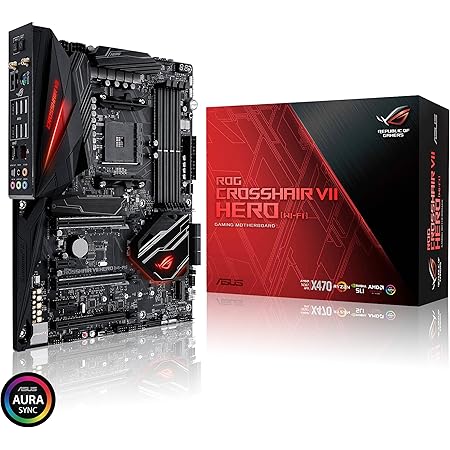 ASUS ROG Crosshair VII Hero (Wi-Fi) AMD Ryzen 2 AM4 DDR4 M.2 USB 3.1 Gen2 ATX X470 Motherboard