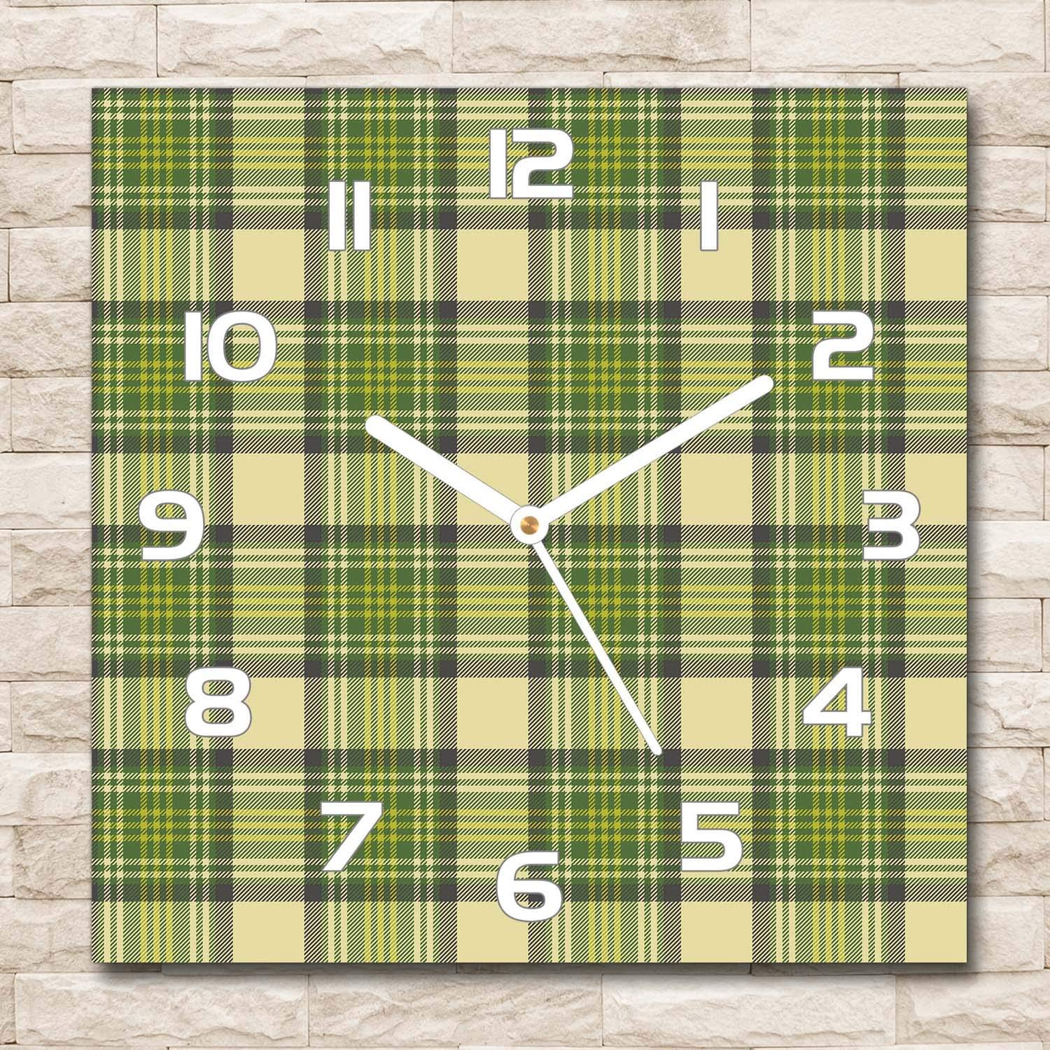 Tulup Glas-Wanduhr Mit Apfel-Motiv – 30x30 Cm, Gehärtetes Glas, Leise & Easy Zu Montieren