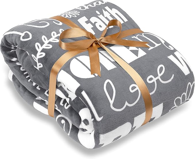 8. Chanasya Hope and Faith Gift Throw Blanket