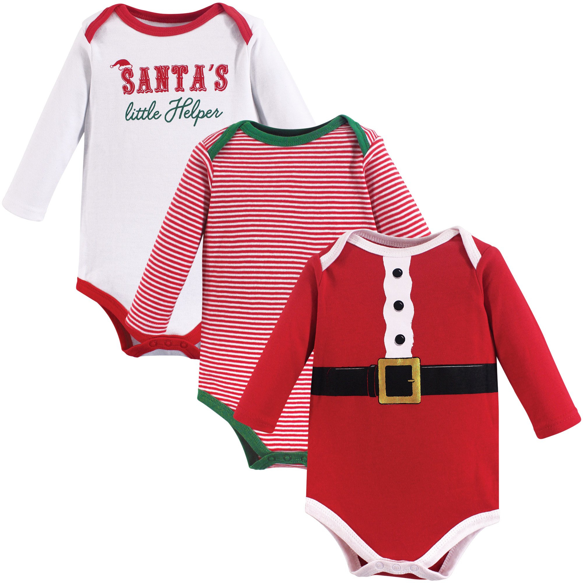 Little Treasure Cotton Bodysuits Juego de camisetas Bebé-Niños (Pack de 3)