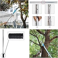 Vista 5 de Sierra de poste manual, sierras de poste para podar árboles, sierra de poda de poste, sierra de poste extendida de varias etapas, herramientas