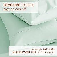 Vista 3 de American Home Collection Juego de 2 fundas de almohada de microfibra de doble cepillado, suaves y de fácil cuidado