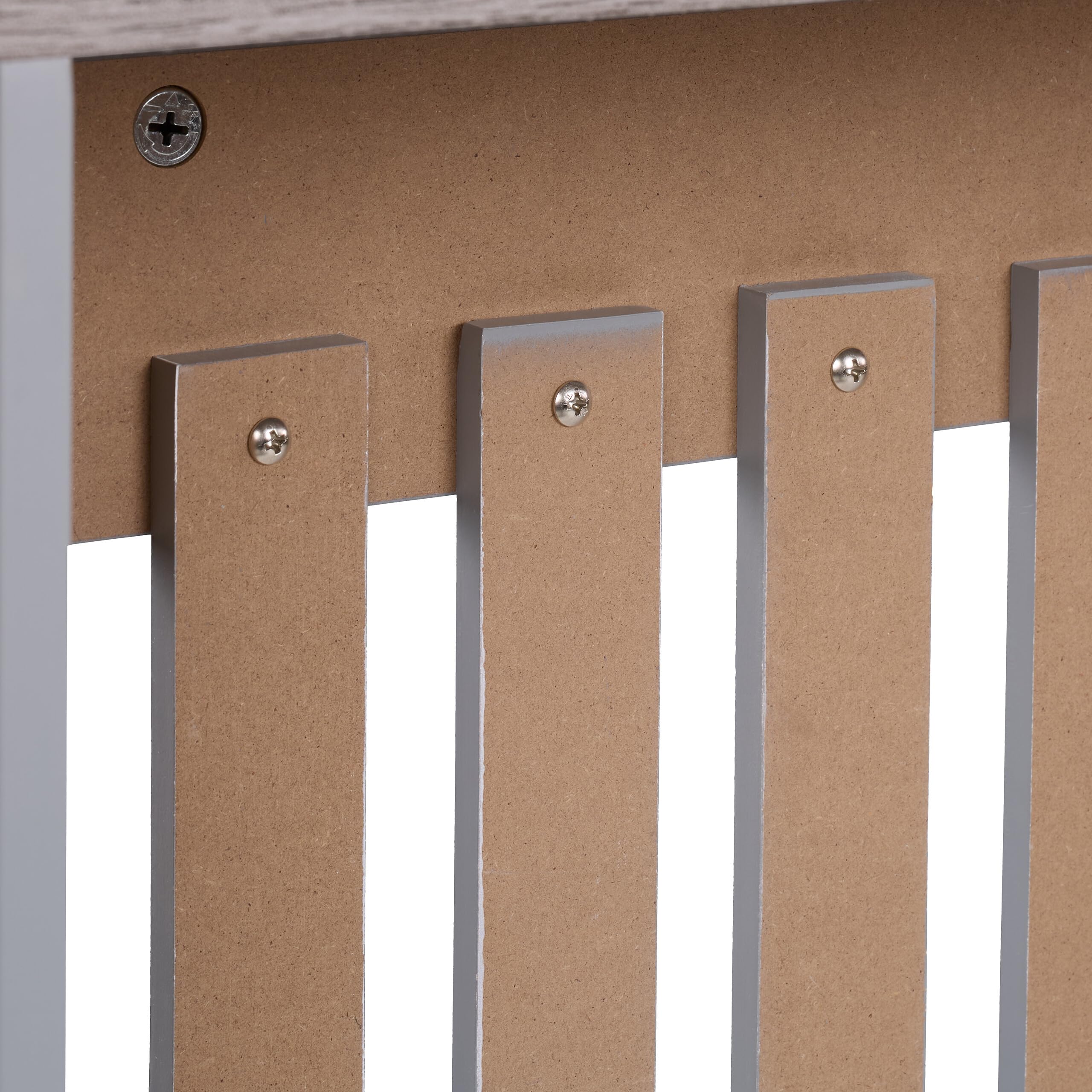 Relaxdays Cache-radiateur, Design Moderne, Tablette Pratique, en MDF, H x L x P : 83 x 152 x 19 cm, Gris