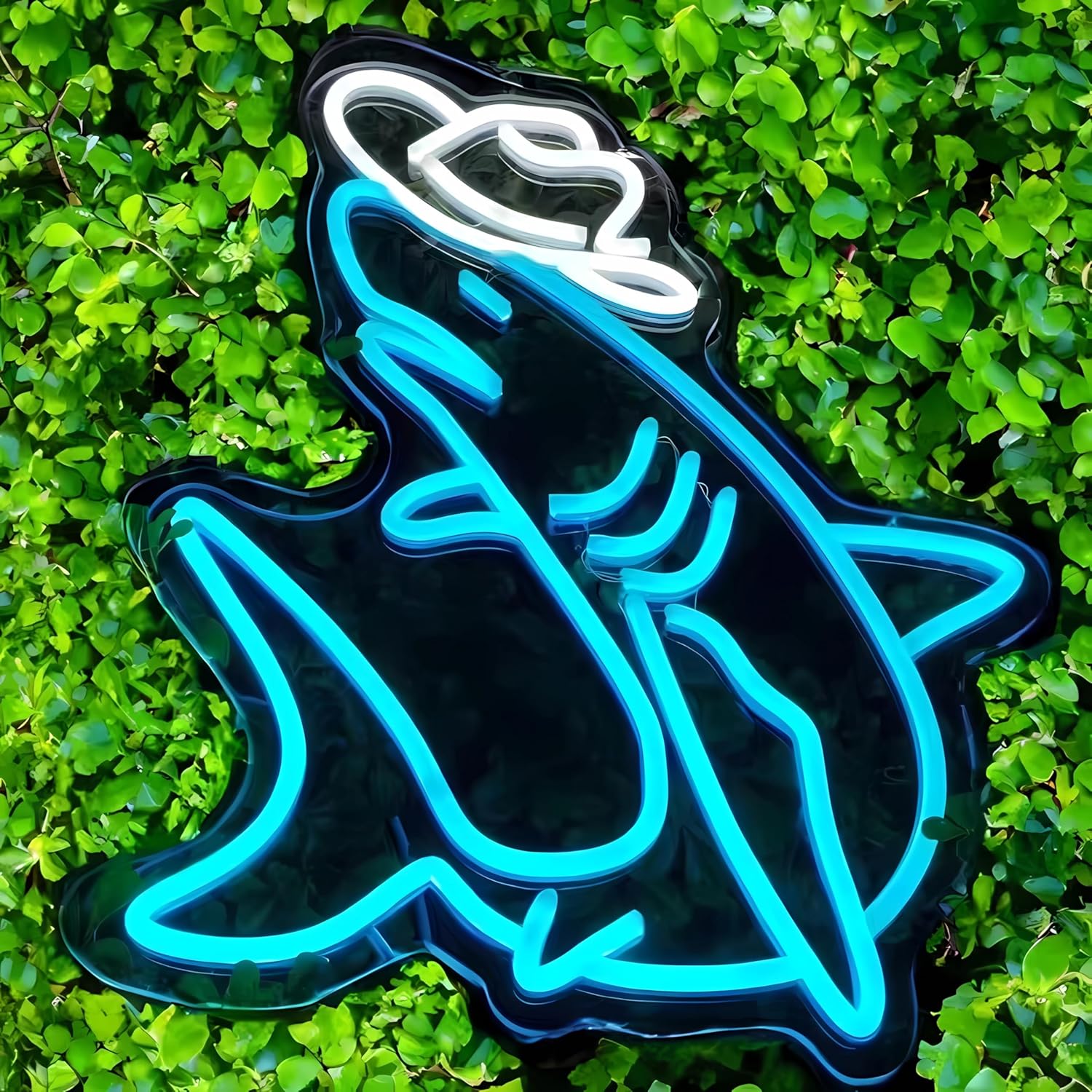 Cowboy Shark Neon Sign for Wall Decor Cowboy Kit Led Neon Light for Bar Wedding Birthday Home Party ,Art Decor Gifts for Boys Game Room,Powered by USB - Image 6