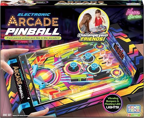 Kidoozie Electronic Arcade Pinball Tabletop Arcade Game