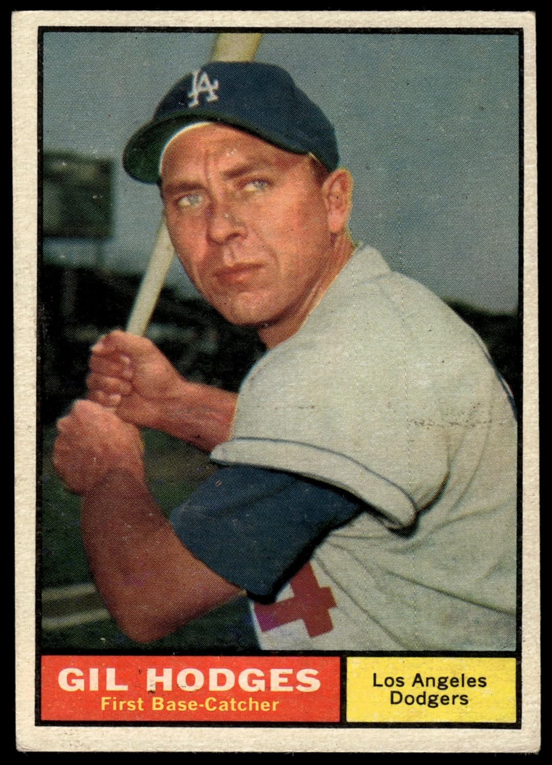 1961 Topps #460 Gil Hodges Los Angeles Dodgers (Baseball Card) VG/EX Dodgers