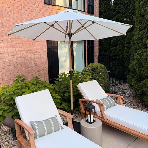 PURPLE LEAF Outdoor Umbrella 8Ft Market (Cream)