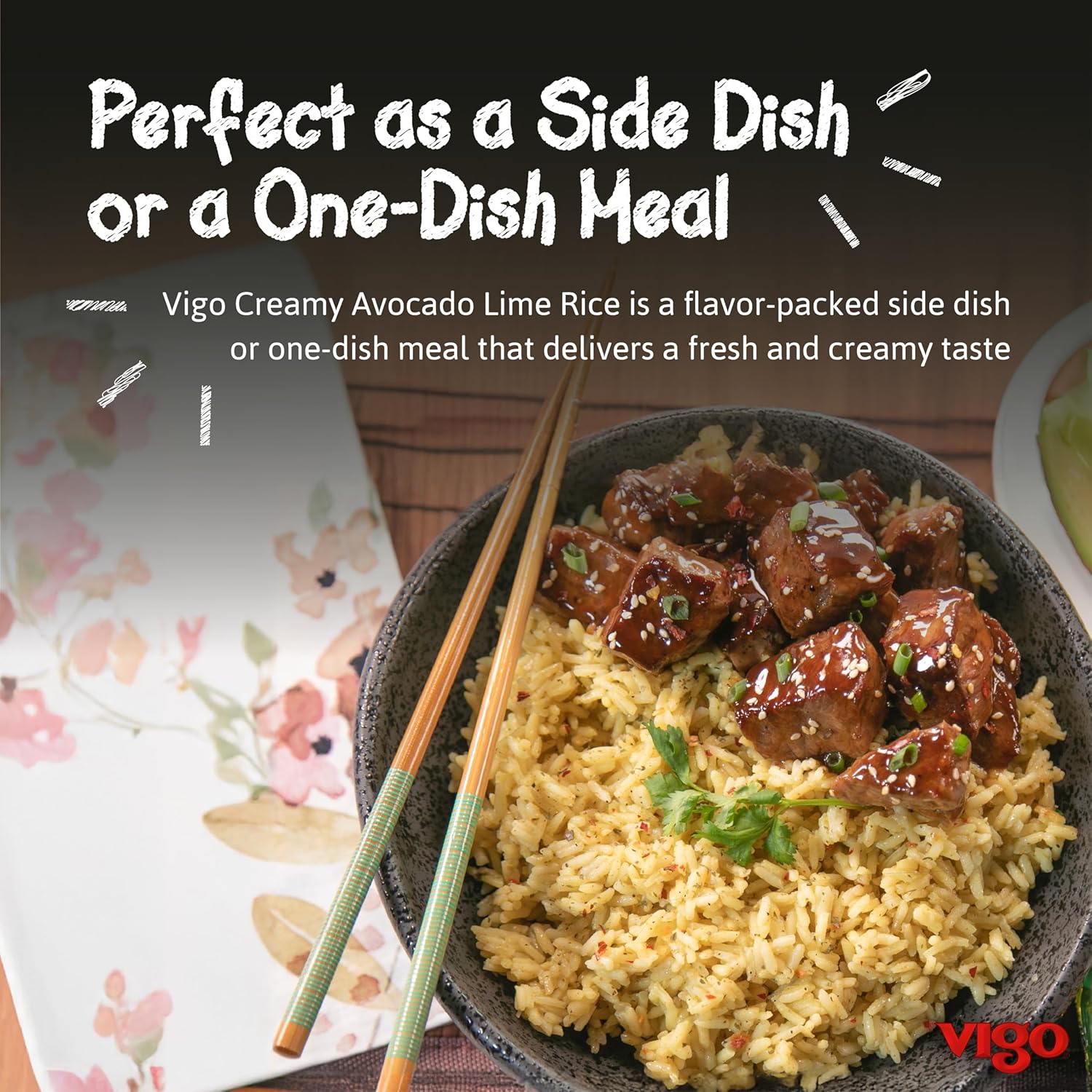 Vigo Authentic Creamy Avocado Lime Rice, Low Fat, Gluten Free (8 Ounce (Pack of 12))