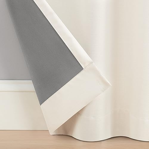 Miniatura 6 de Eclipse Cannes Magnitech - Cortina 100 % opaca con dobladillo para barra, cierre magnético sin costuras para dormitorio, sala de estar o guardería,