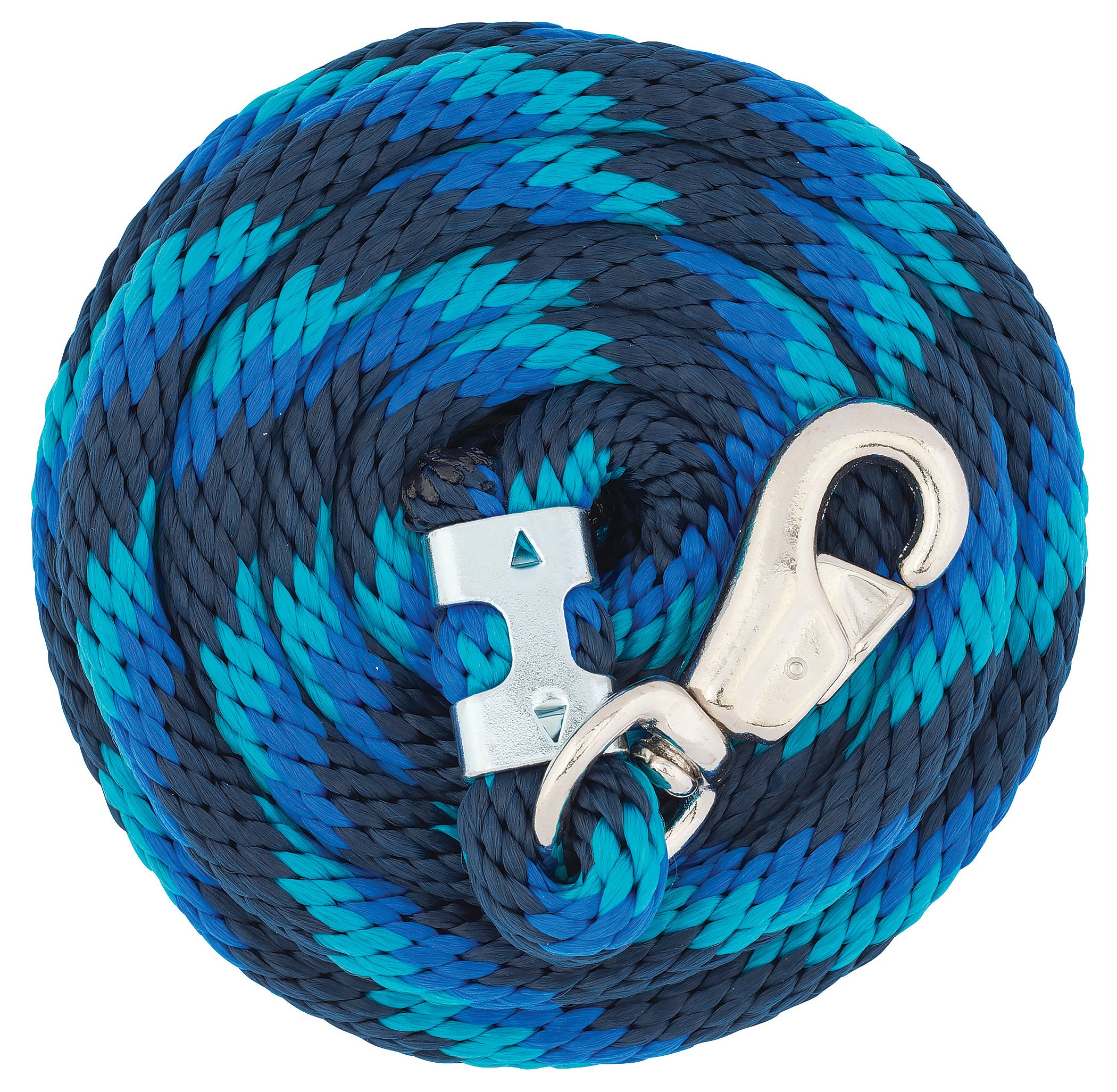Weaver Leather Poly Lead Rope, Navy/Blue/Turquoise, 5/8" x 10'