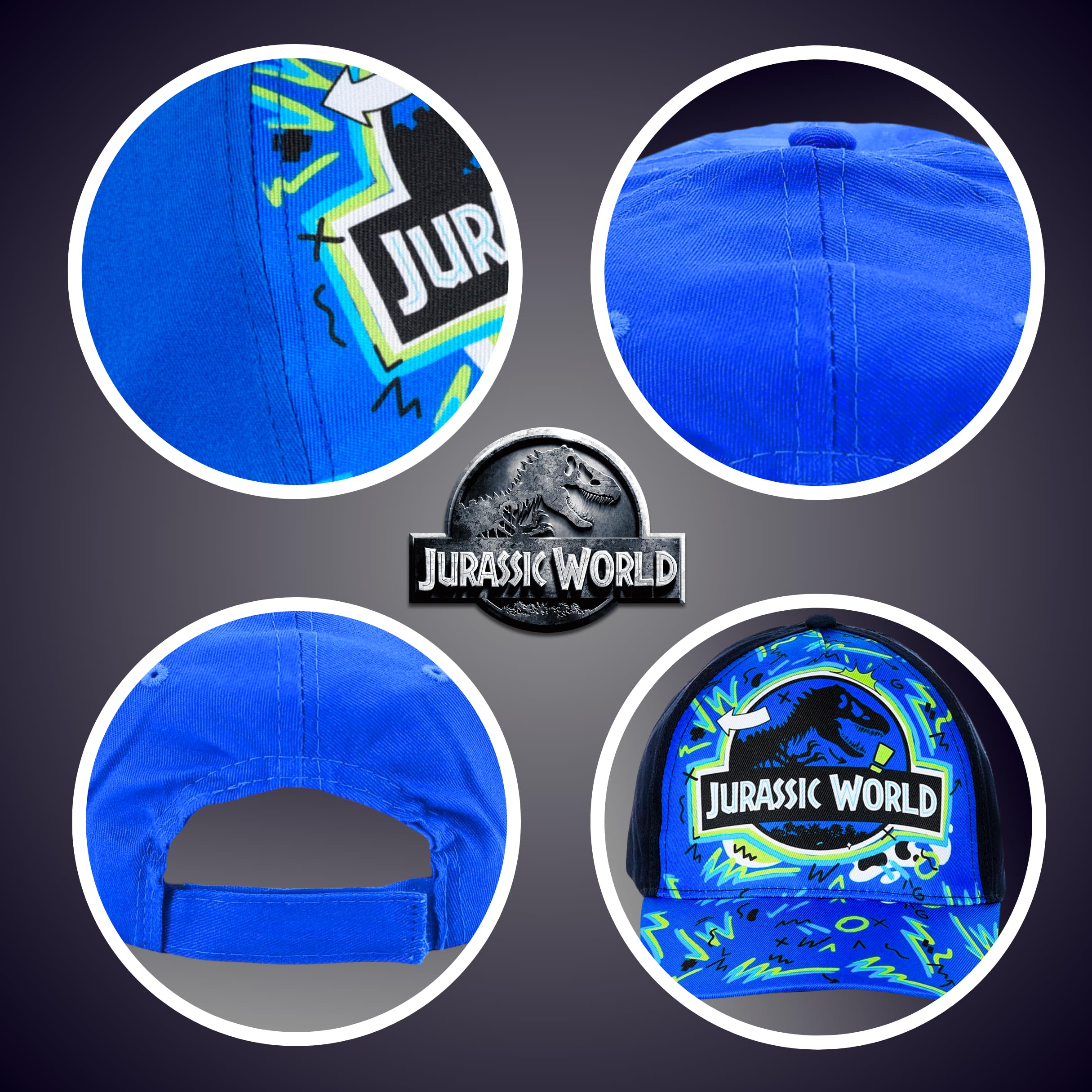 Gorra y Gafas de Sol Jurassic World para Niños Protección UV Verano