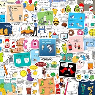 Yqskt 200PCS Funny Joke Stickers for Kids Teens, Funny Dialogue Stickers for Water Bottle Binder Notebook Laptop Waterproof Vinyl Decals for DIY Crafts Room Decor