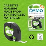 Dymo LetraTag LT-100H Label Maker Starter Kit de la machine d'étiquette portable avec papier & Ruban d'étiquette en plastique transparent , idéal pour bureau ou maison