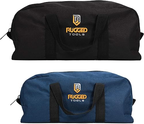 Miniatura 7 de Rugged Tools Combo de bolsa de herramientas – Incluye 1 bolsa de herramientas pequeña y 1 mediana – Bolsas organizadoras para electricista,