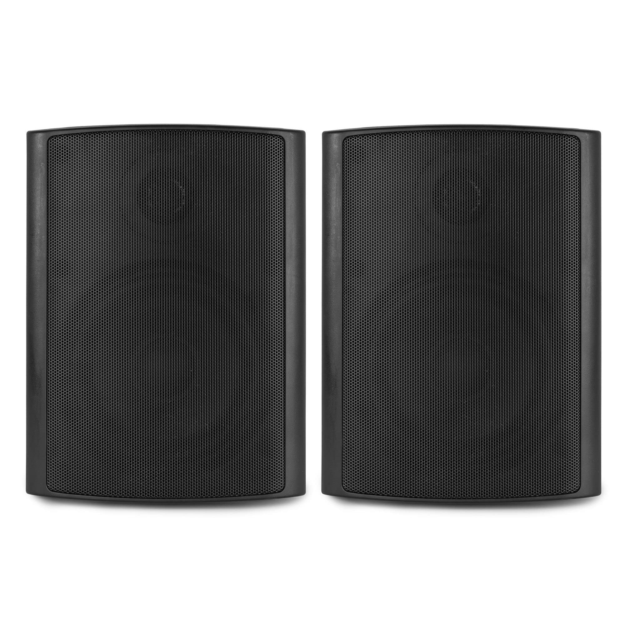 Power Dynamics BGO50 Set di Diffusori - Altoparlante a 2 Vie, Woofer da 5,25", Driver Tweeter da 3/4", Potenza di Picco: 120 Watt, Uso Interno/Esterno, Attacco Flangia, Montaggio a Parete, Nero