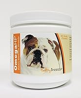 Vista 101 de Healthy Breeds Schnauzer en miniatura Omega HP Ácido graso para piel y pelaje Masticables suaves 60