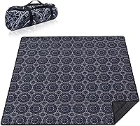 Vista 29 de Manta de picnic extra grande impermeable plegable (60 x 80 pulgadas), manta de playa impermeable a prueba de arena, 3 capas para el aire libre