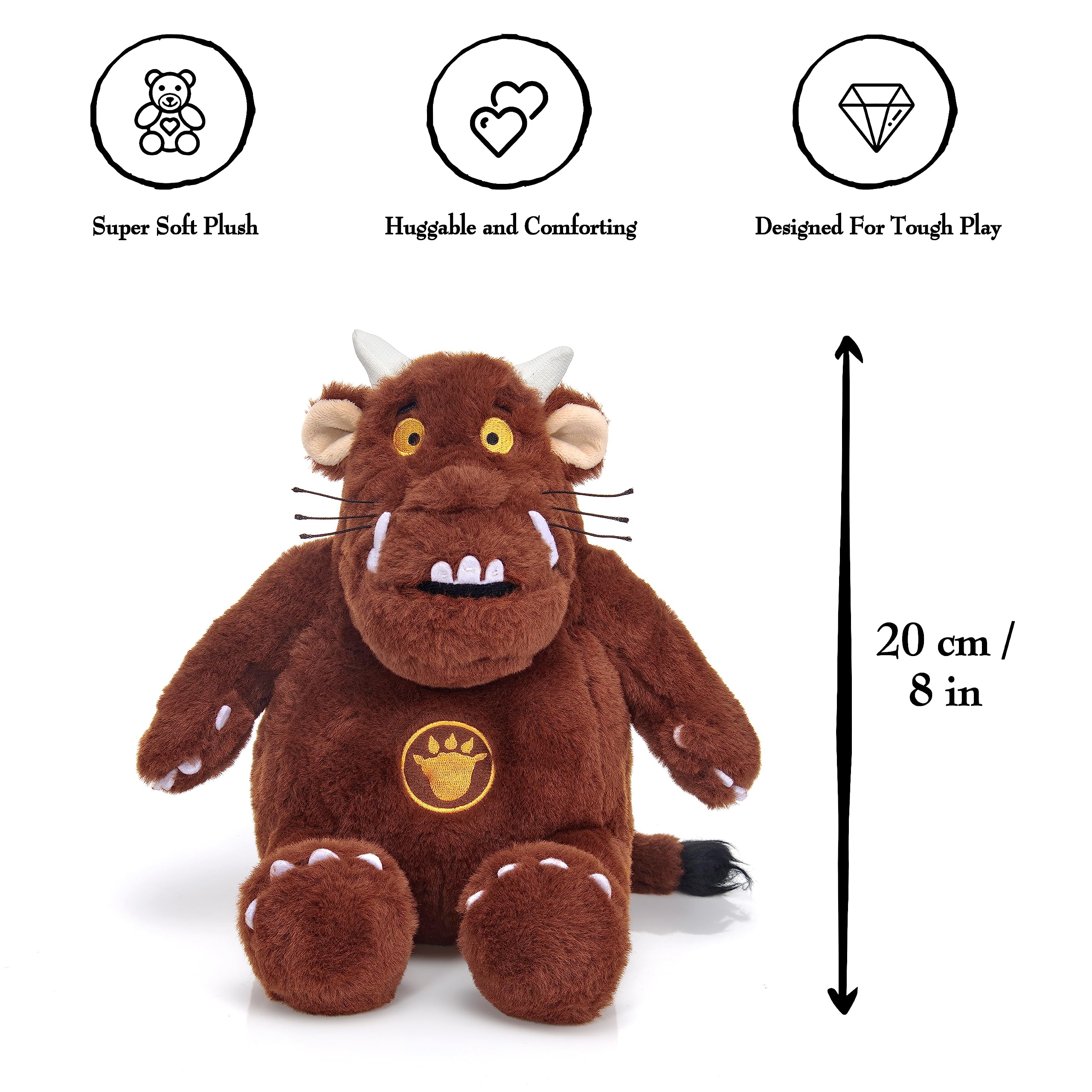 WOW! STUFF The Gruffalo, peluche interattivo ufficiale parlante, 30,5 cm, di libri e film per bambini di Julia Donaldson e Axel Scheffler, per ragazzi e ragazze dai 2 ai 6 anni