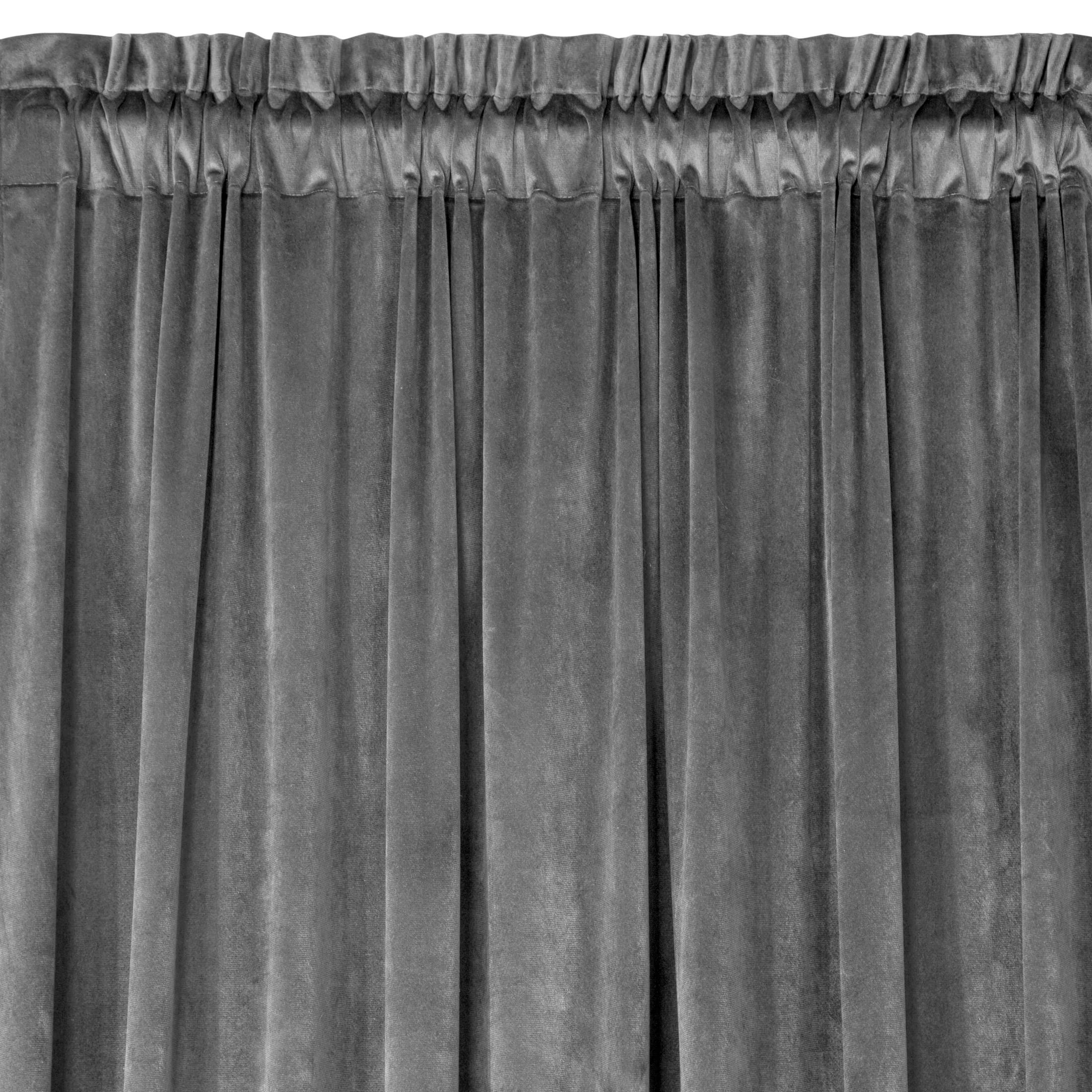 Eurofirany Design91 ROSA Soft Plain Opaque Velvet Curtain with Tape For Rail, 1 Unit - Image 2