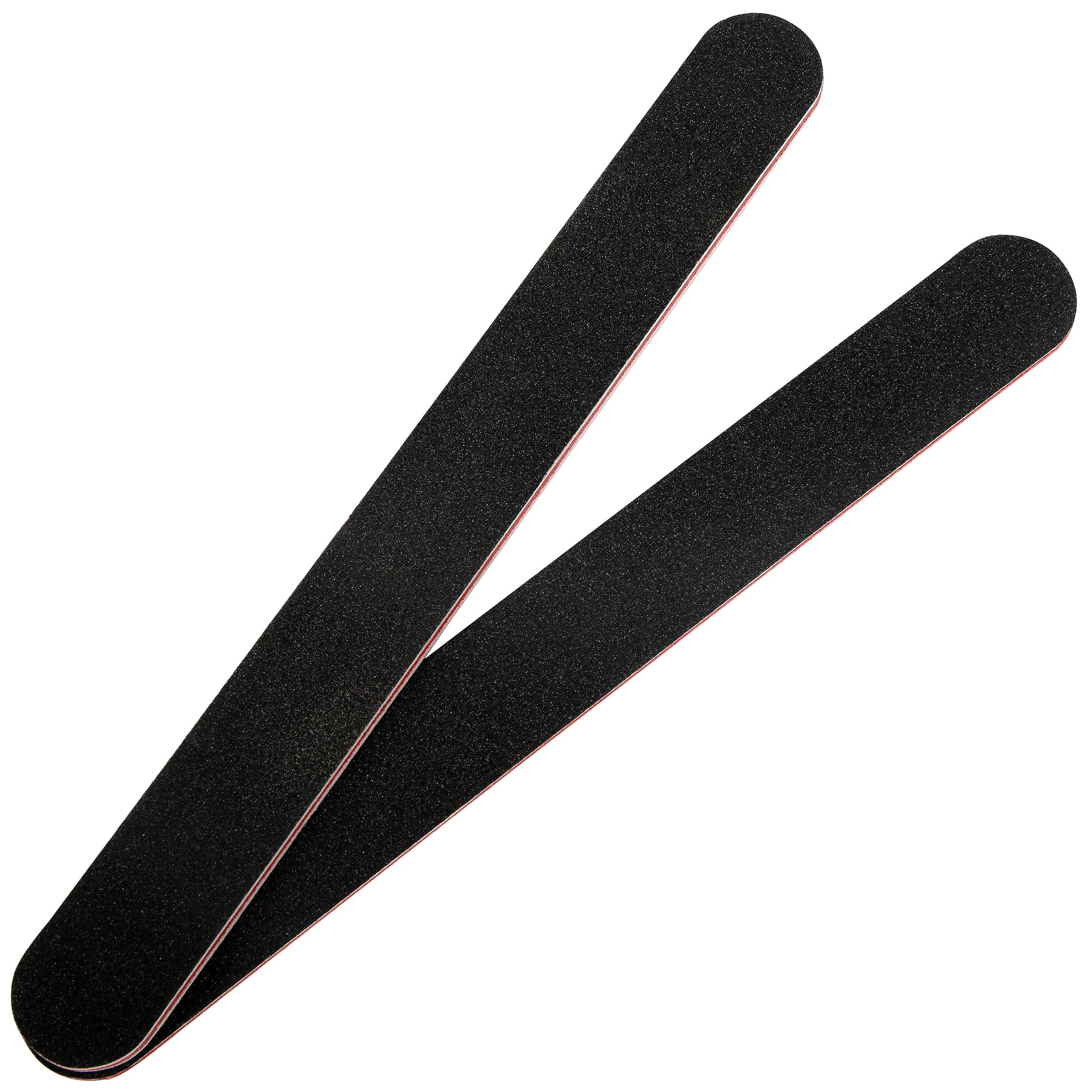 2 Pack of Professional Double-Sided Nail Files - 100/180 & 180/240 Grit Emery Boards - Fingernail Buffering Files for False/Acrylic & Natural Nails - Nail Styling/Grooming Tools - Home or Salon