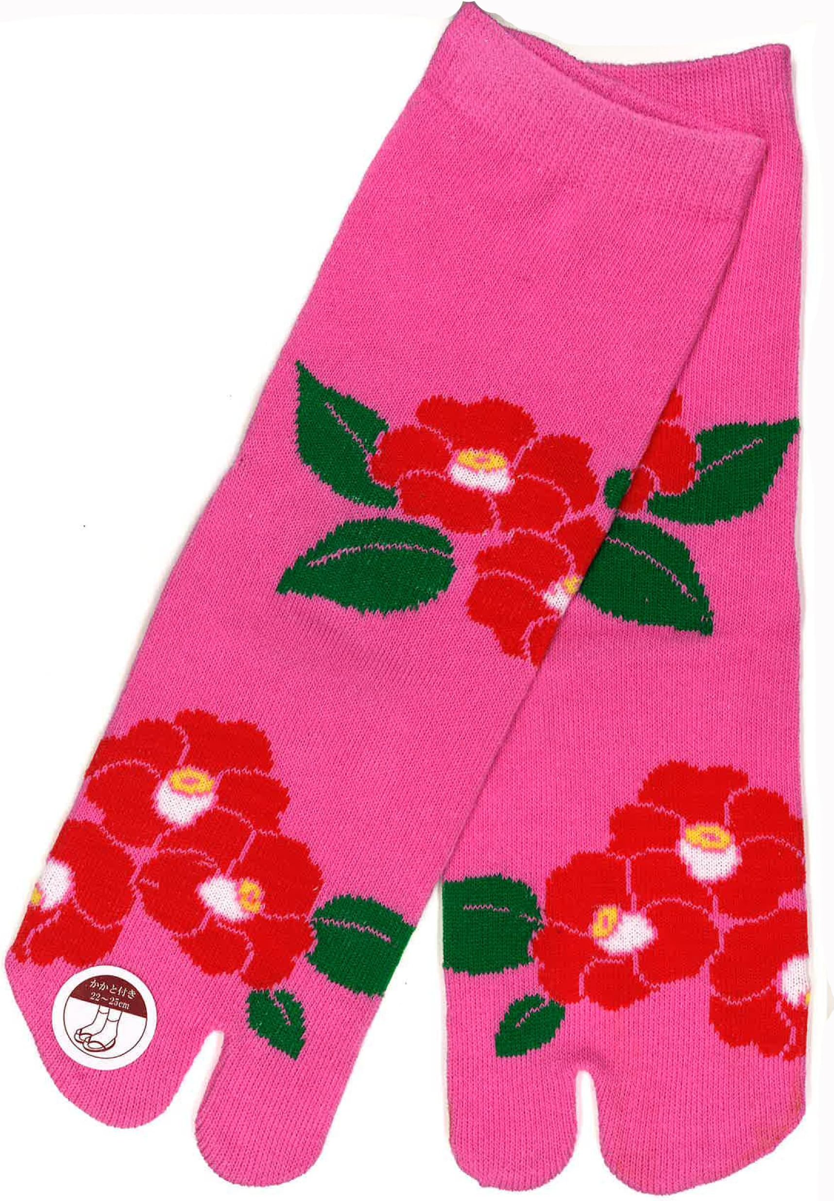 Japanese Ninja Tabi Flip- Flop Socks: Geta Socks: Tsubaki! US Women Size 5~8.5,