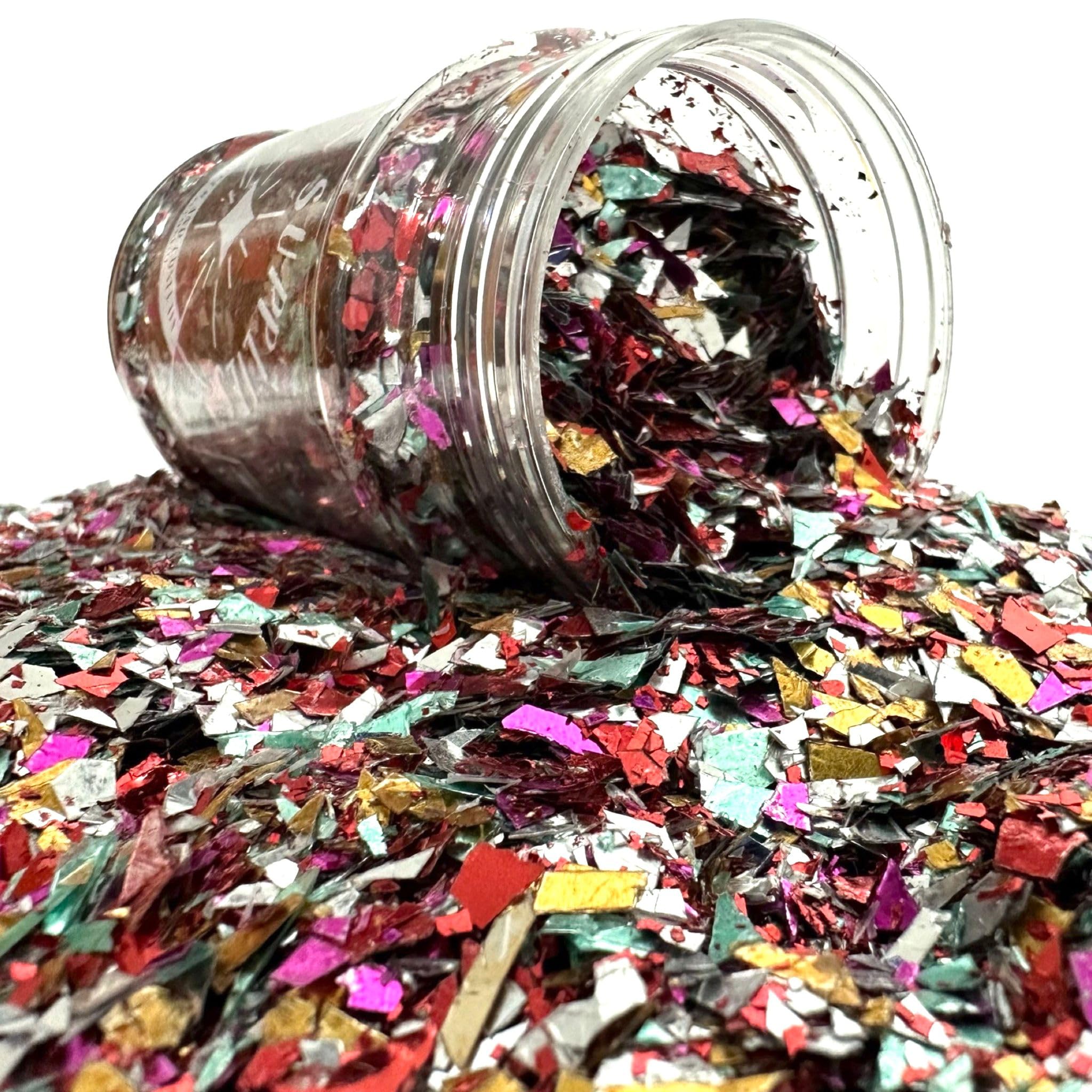 Palm Safe Multi Coloured Confetti Jar Multirandom Material Paper 150g New