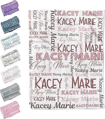 Manta personalizada para bebés, niñas, niños, mantas personalizadas con nombre para niños, artículos para cuna