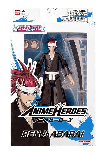 Foto 2 de 8 de BANDAI Anime Heroes Bleach Figures Abarai Renji Figura de acción articulada de Anime con Brazos y Caras…