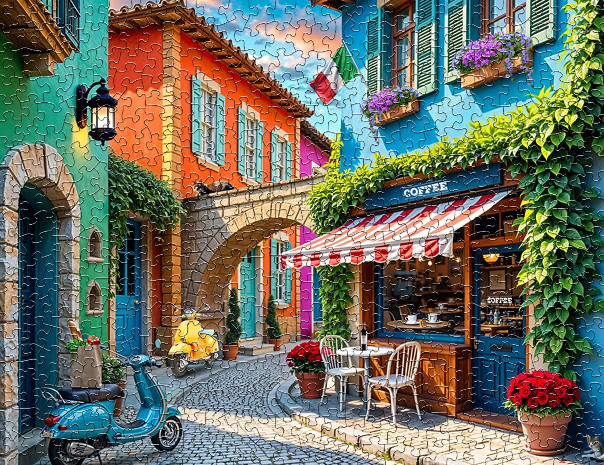 Amazon.com: Springbok Streets of Italy 500 Piece Jigsaw Puzzle for