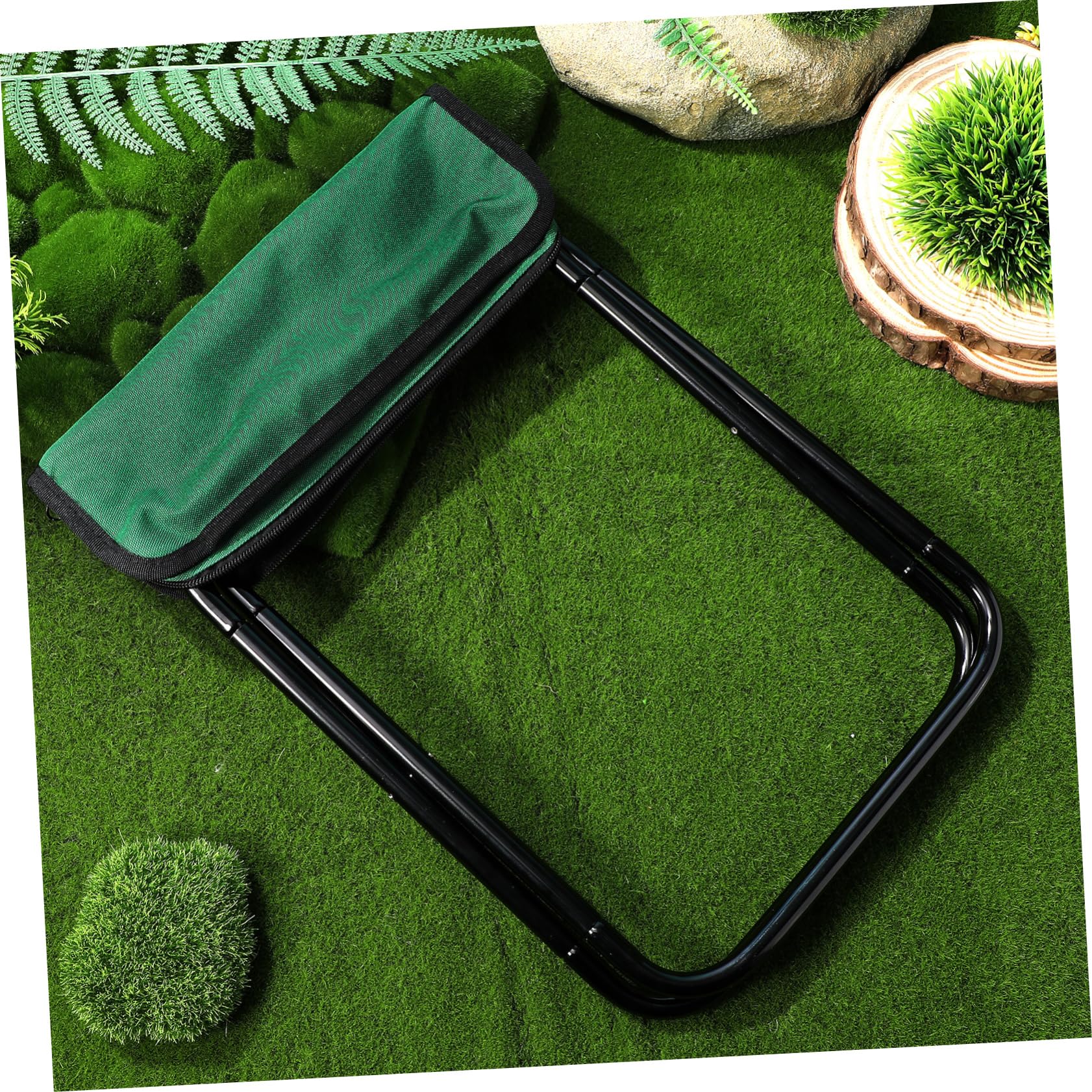 IMIKEYA Sgabello Pieghevole Portatile per Esterni Picnic Escursioni e Attività