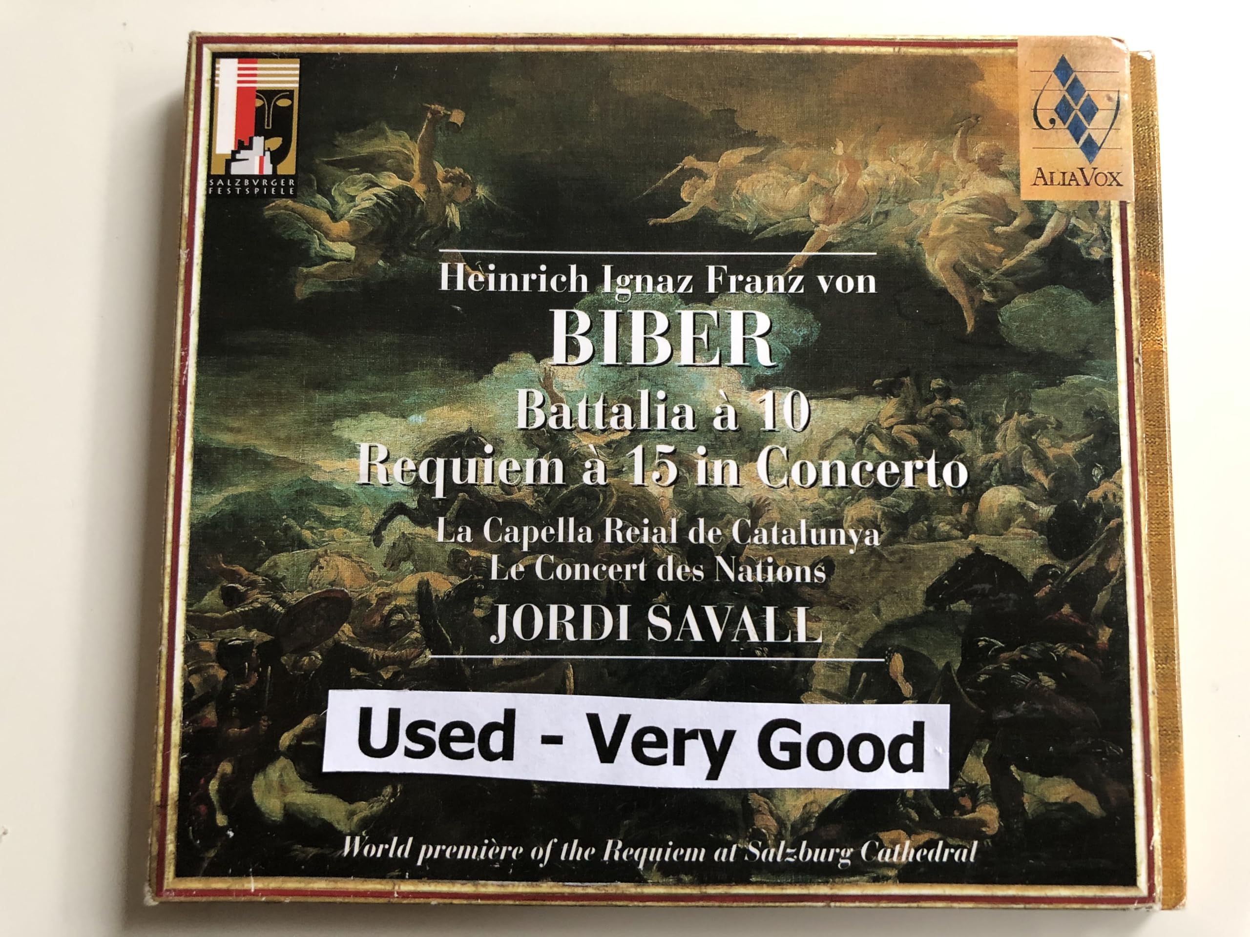 Biber: Requiem Battalia [Audio CD] Biber, H.; Heinrich Ignaz Franz von Biber and Jordi Savall