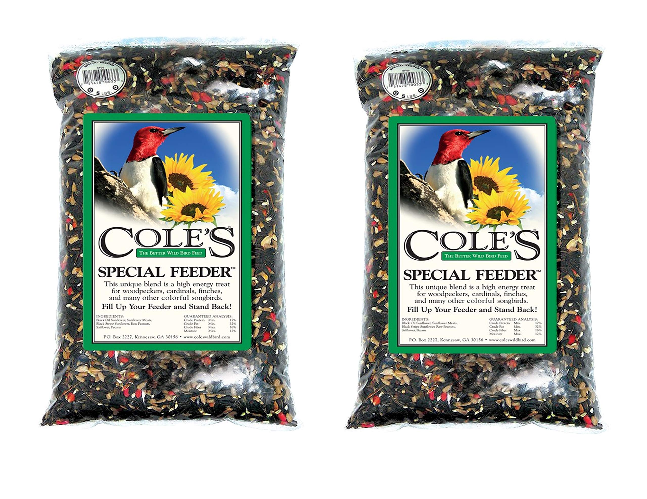 Coles Wild Bird Products Special Feeder Bird Food 20 lb (Pack of 2)