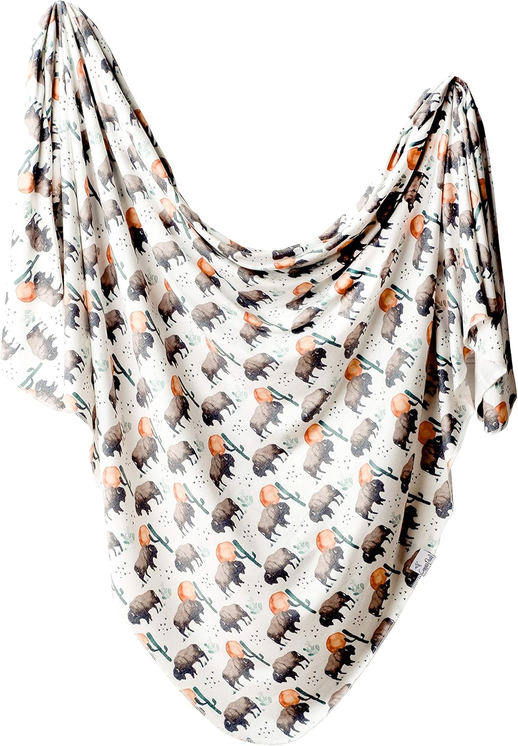 Copper Pearl Large Premium Knit Baby Swaddle Receiving Blanket Bison