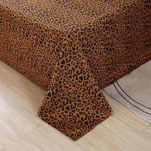 Vista 17 de Mengersi Juego de sábanas de vaca – Sábanas – Extra suaves – Bolsillos profundos – 1 sábana bajera, 1 sábana encimera, 1 funda de almohada – 3