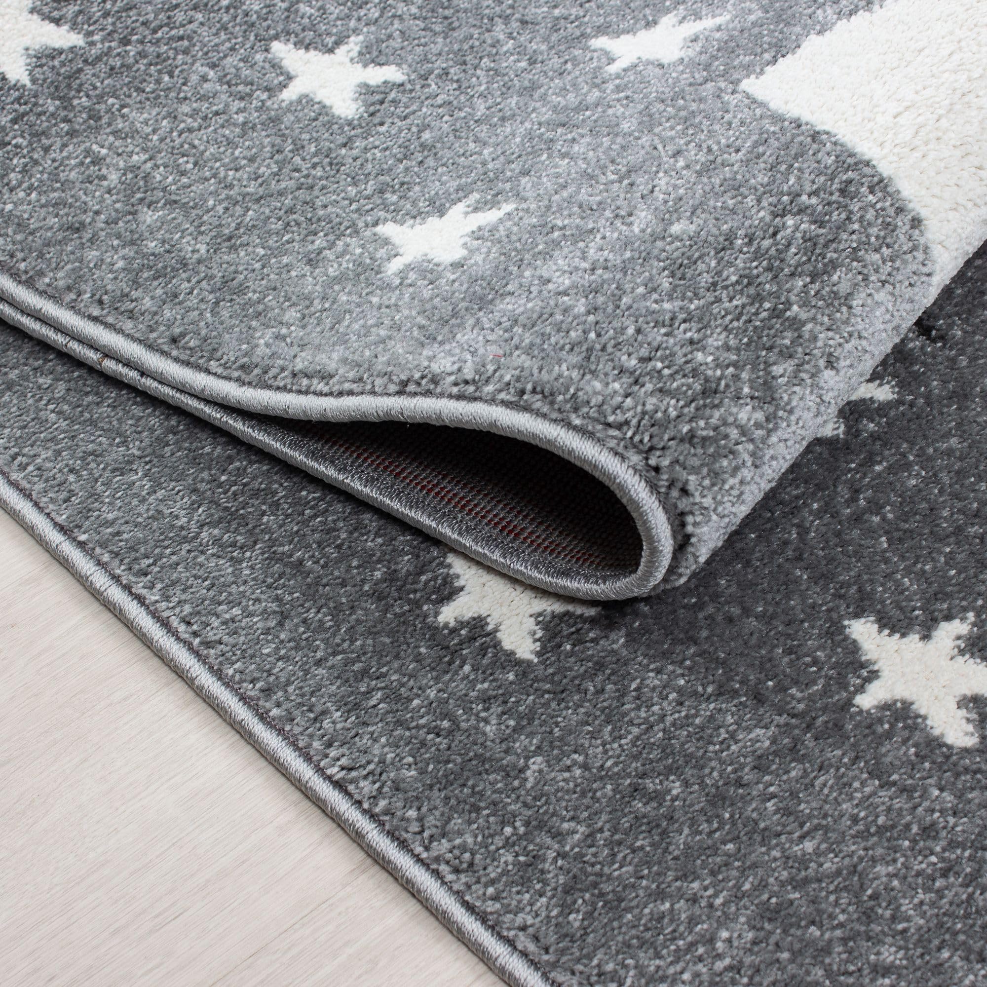 Carpetsale24 Kinderteppich Süße Katze Rosa 140x200 cm – Großer Teppich fürs Mädchenzimmer – Kuschelig & Kindgerechtes Design