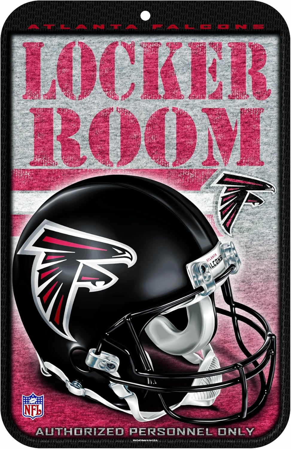 NFL Atlanta Falcons 11-by-17-Inch Locker Room Sign