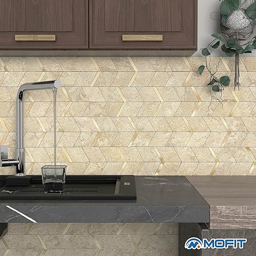 Miniatura 3 de MOFIT - Protector contra salpicaduras para cocina, panel de pared 3D para despegar y pegar, azulejos autoadhesivos para azulejos de baño,