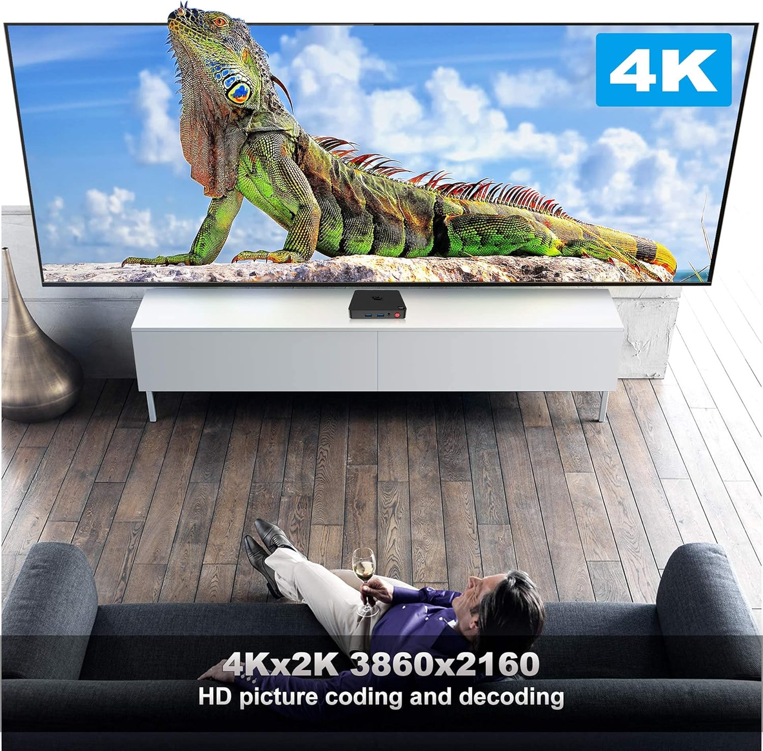 Review Discount Beelink T4 Mini Pc Windows 10 Intel Quad Core x5-Z8500 Processor (up to 2.24 Ghz) 4GB DDR3/64GB eMMC Mini Desktop Computer, Dual WiFi, Gigabit Ethernet, 4K HD HDMI & DP Ports. Support Auto Power On