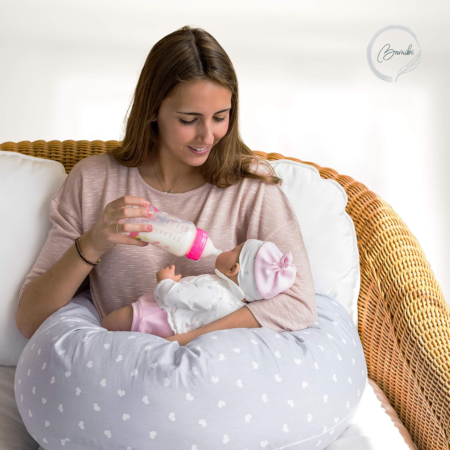 Bamibi Coussin Dallaitement Et Coussin De Grossesse Pour Dormir Polyvalent Taie 100 Coton Amovible Et Lavable Animaux Cale Bebe Coussins D Allaitement Bebe Et Puericulture Centroarco Com