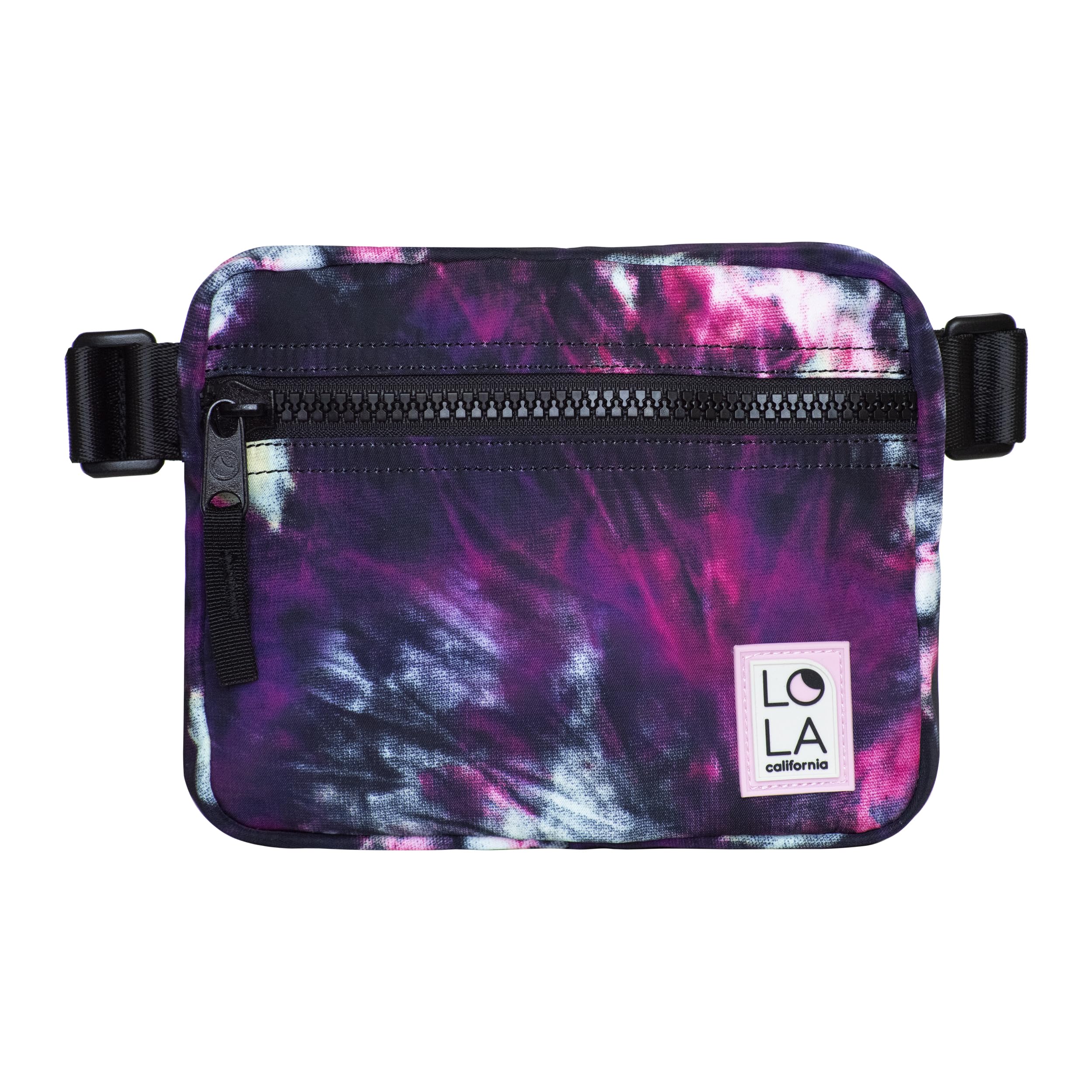 Lola California Sleek Hippie Waist Crossbody Fanny Pack Nylon Bag