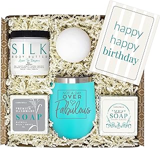 Sponsored Ad - Happy Birthday Box for Women - Unique Birthday Gifts for Women, Best Gift Baskets for Women Birthday for Be...