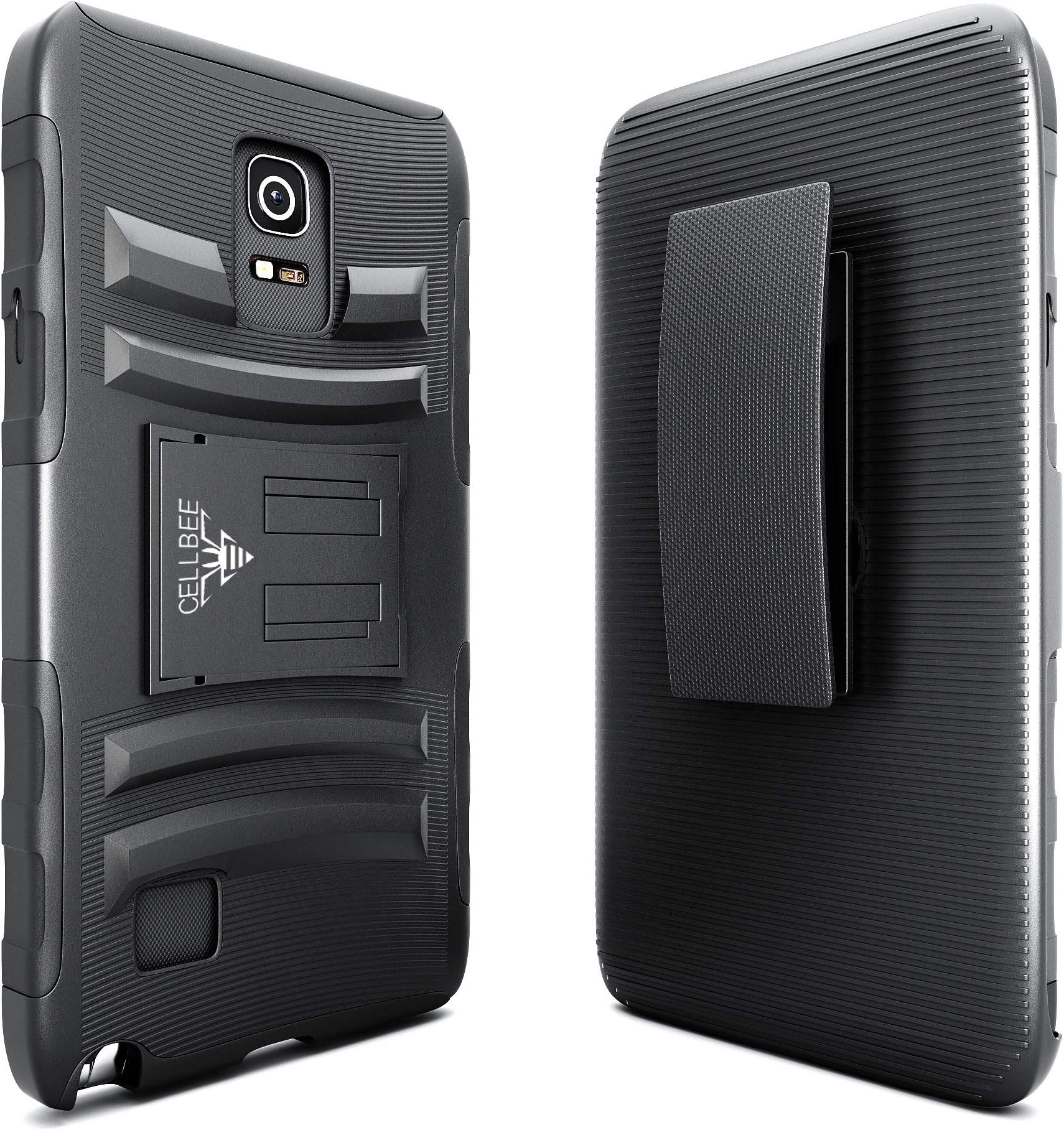 Galaxy Note 4 Case, CellBee® [Life Companion] Samsung Galaxy Note 4 Case Dual Layer Heavy Duty Holster Case with Kickstand and Locking Belt Swivel Clip for Samsung Galaxy Note 4