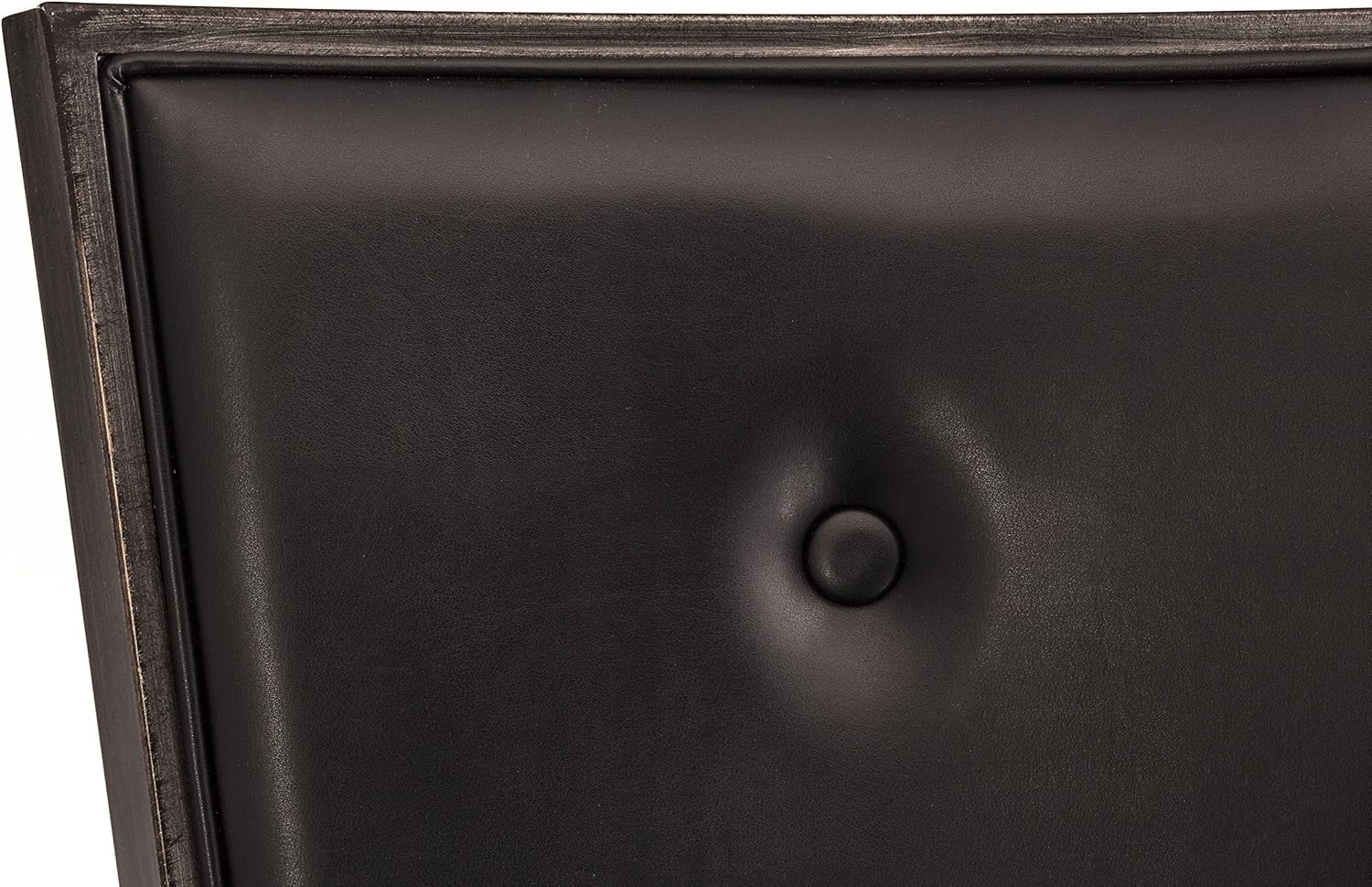 Hillsdale Furniture Castlebrook Swivel Bar Stool, Black: Furniture & Decor