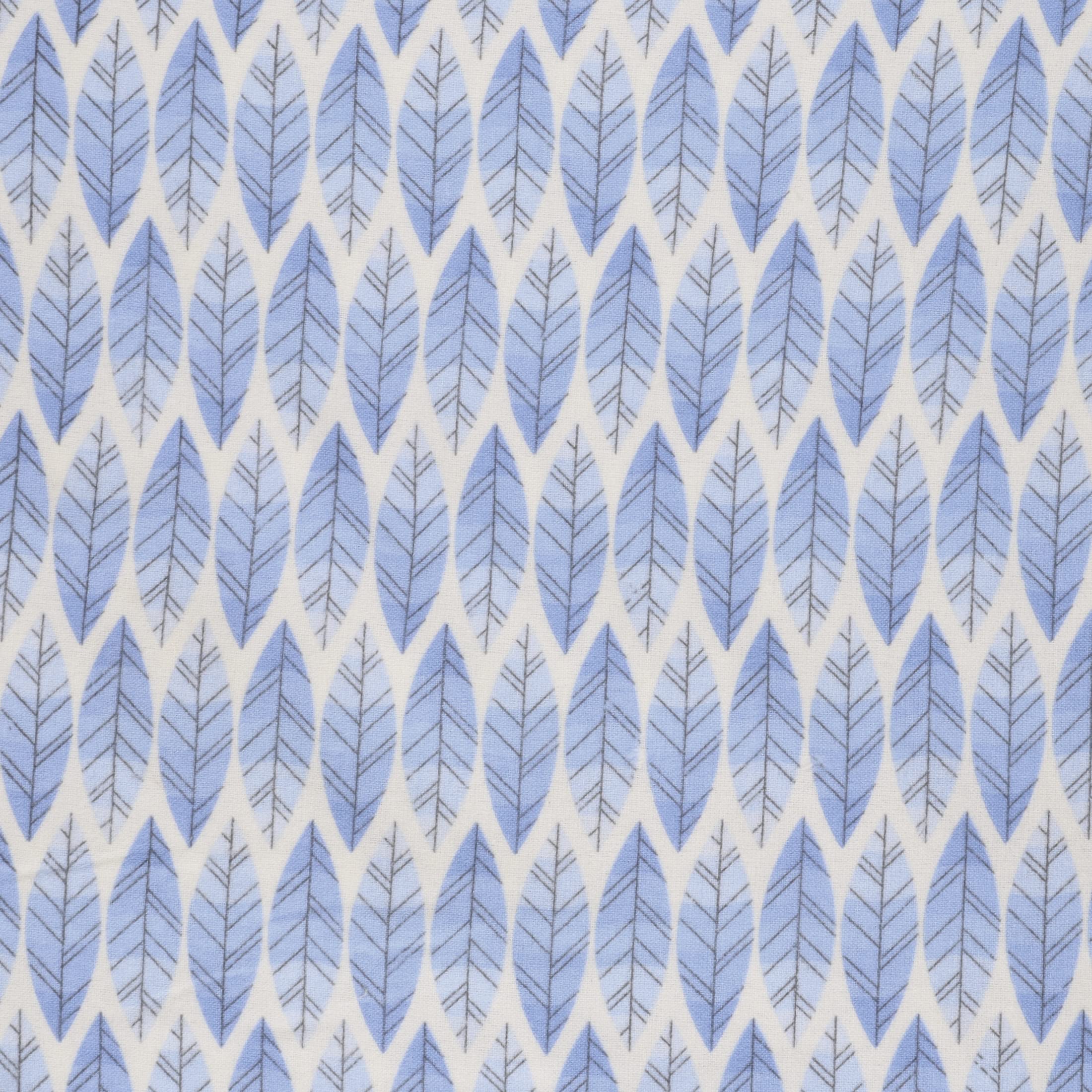 Mook Fabrics Flannel Feathered, Bel Air Blue, 15 Yard Bolt